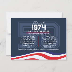 Cartão Postal Reunião Patriótica de Classe de Segundo grau de 50