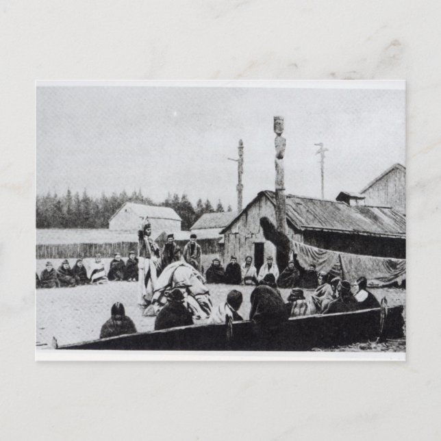 Cartão Postal Reunião Tribal (Frente)