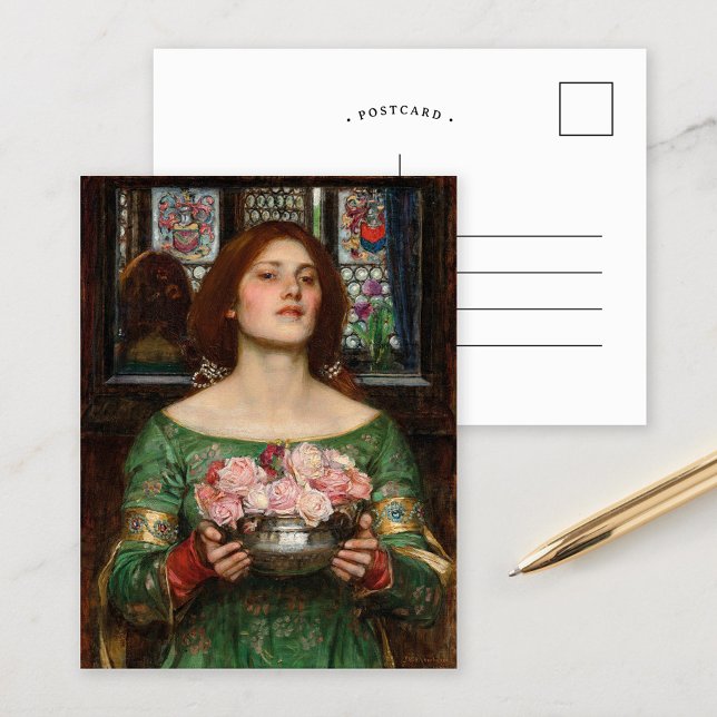Cartão Postal Reunir Ye Rosebuds | John William Waterhouse (Criador carregado)
