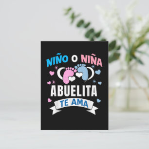 Cartão Postal Revelação de Gênero em Espanhol