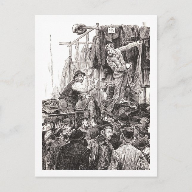 Cartão Postal Revendedores Rivais Na Lane De Petticoat (Frente)