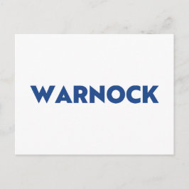 Cartão Postal Reverendo Warnock Georgia Senado fugitivo azul bra