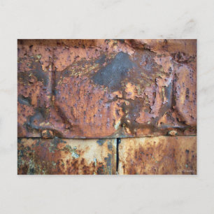 Cartão Postal Revestimento de Metal Enferrujado Edifício Industr