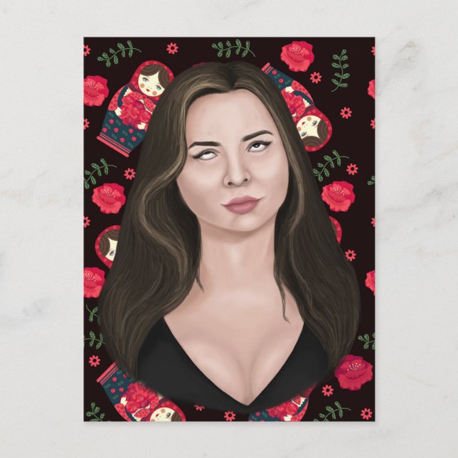 Cartão Postal Revirar os Olhos (Frente)