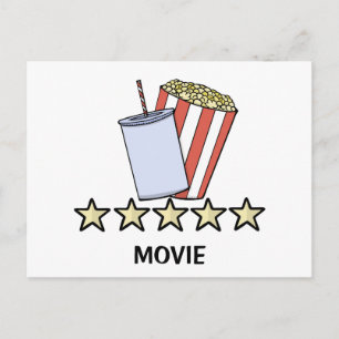 Cartão Postal Revisão de Filme Personalizada de 5 Estrelas de Pi