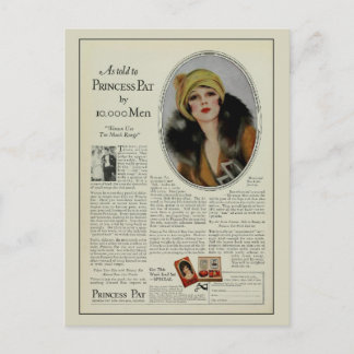 Cartão Postal Revista de cosmética de 1920 Vintage