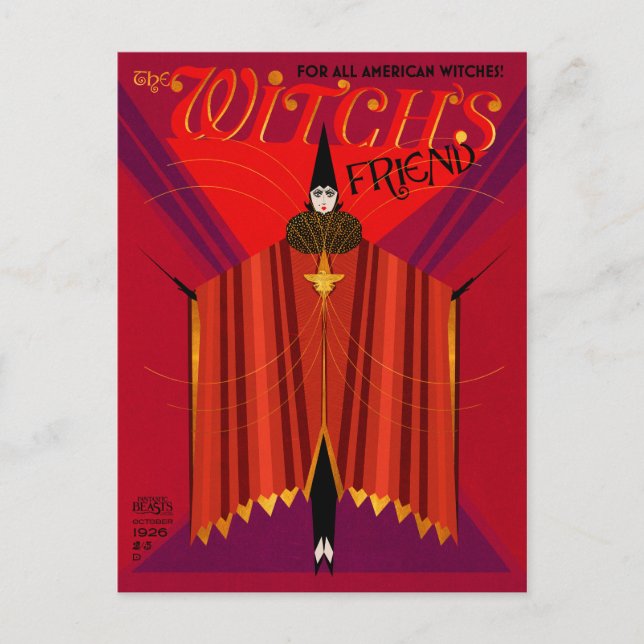 Cartão Postal Revista de outubro do Amigo da Bruxa (Frente)