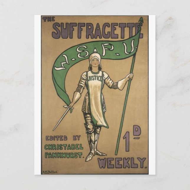 Cartão Postal Revista Suffragette (Frente)