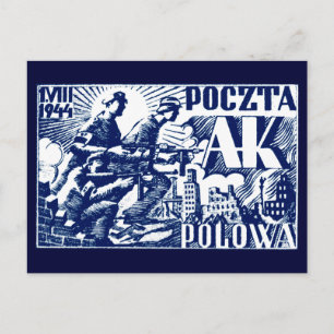Cartão Postal Revolta de Varsóvia em 1944