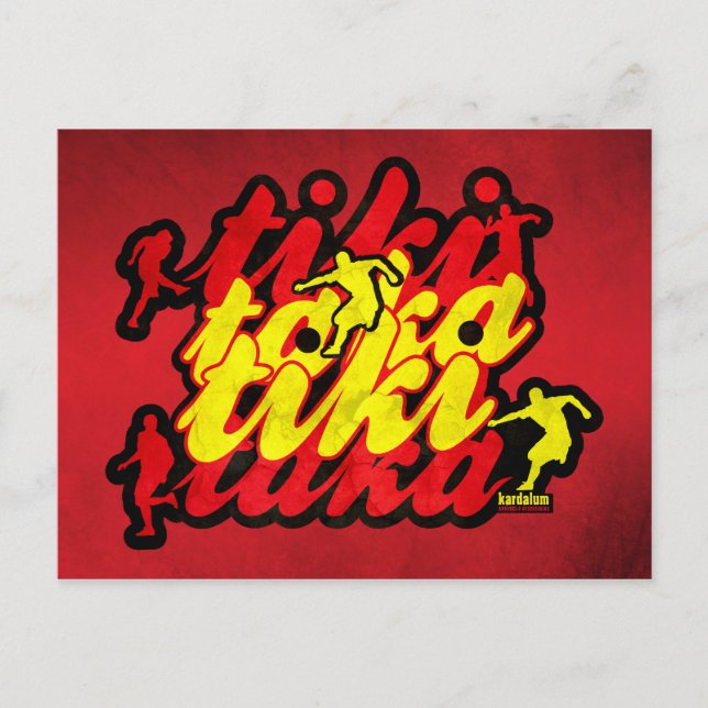 Cartão Postal Revolução no futebol espanhol (Frente)