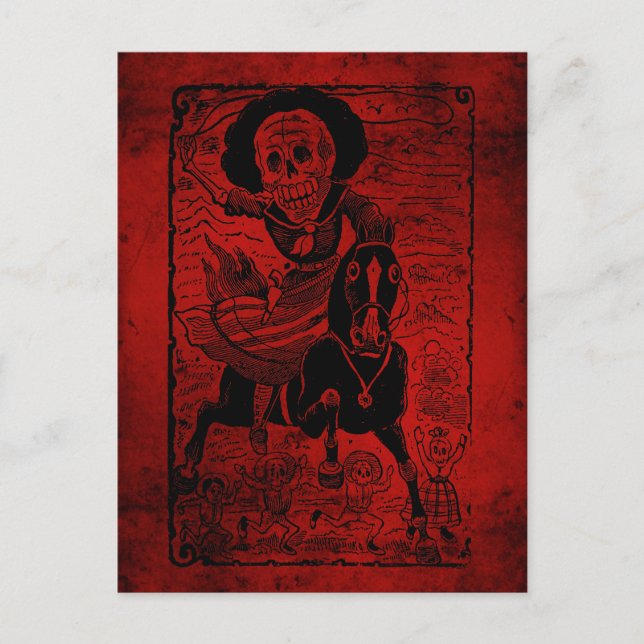 Cartão Postal Revolucionária por José Guadalupe Posada (Frente)