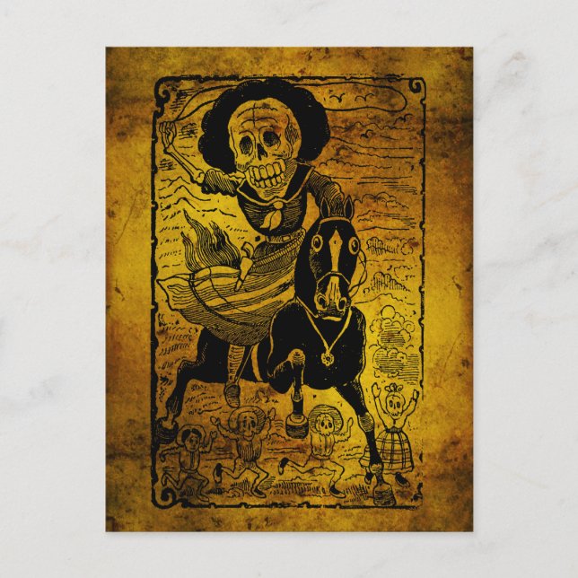 Cartão Postal Revolucionária por José Guadalupe Posada (Frente)