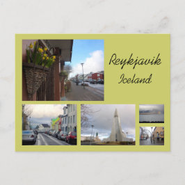 Cartão Postal Reykjavik Collage
