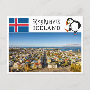 Cartão Postal Reykjavik Islândia