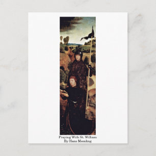 Cartão Postal Rezando Com Ruas. William Por Hans Memling