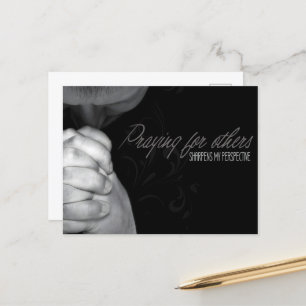 Cartão Postal "Rezando por outros" Afirmação de Motivação