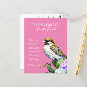 Cartão Postal Rezando Por Seu Amigo Doce