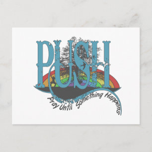 Cartão Postal Reze Até Que Algo Aconteça