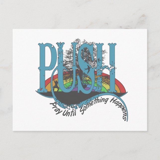 Cartão Postal Reze Até Que Algo Aconteça (Frente)