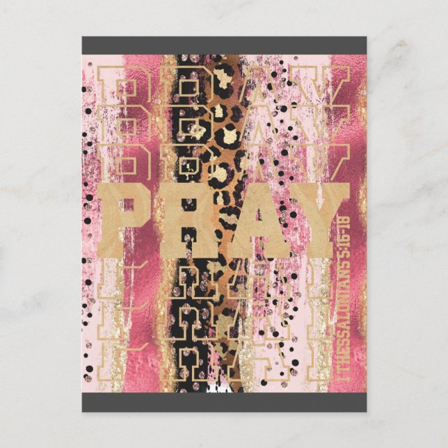 Cartão Postal Reze Cristão (Frente)