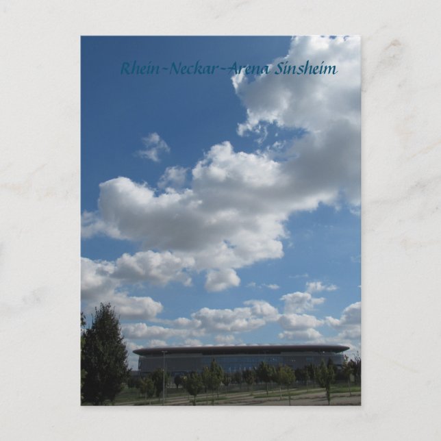 Cartão Postal Rhein-Neckar-Arena Sinsheim (Frente)