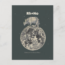 Cartão Postal Rhino