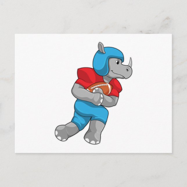 Cartão Postal Rhino no Futebol (Frente)