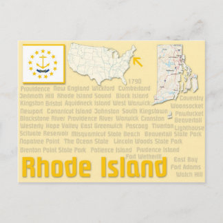 Cartão postal "Rhode Island"