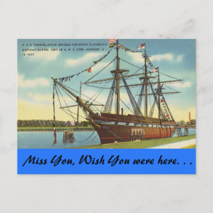 Cartão Postal Rhode Island, EUA Constelação, Newport