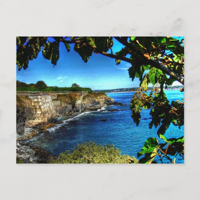 Cartão Postal Rhode Island, Newport Cliff Walk - (Frente)