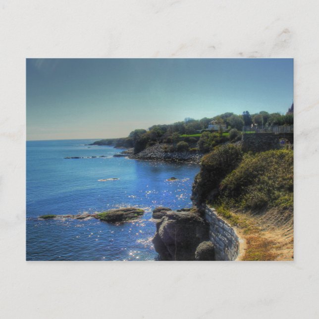 Cartão Postal Rhode Island, Newport Cliff Walk - (Frente)