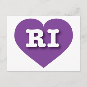 Cartão Postal Rhode Island Purple Heart - Big Love