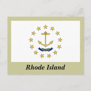 Cartão Postal Rhode Island State Flag