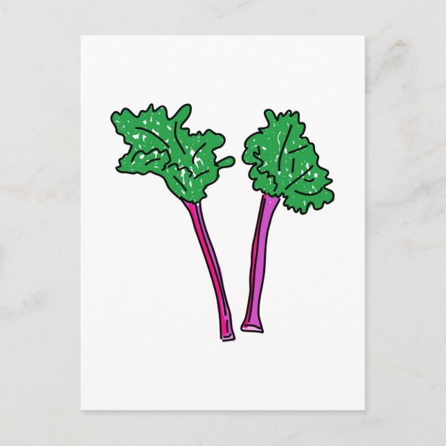Cartão Postal Rhubarb (Frente)