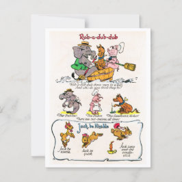 Cartão Postal Rhyme Enfermeiro - Esfregue Um Dub, Jack Seja Nimb