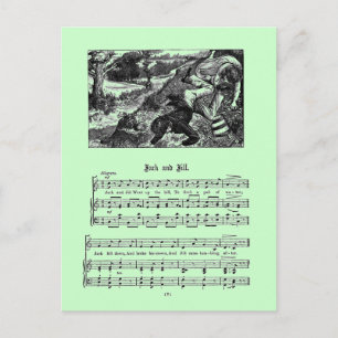 Cartão Postal Rhyme Jack e Jill
