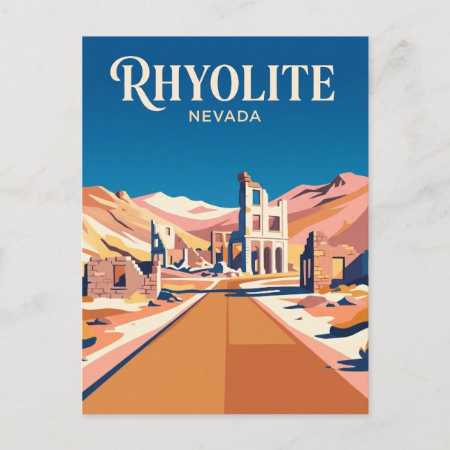 Cartão Postal Rhyolite EUA (Frente)