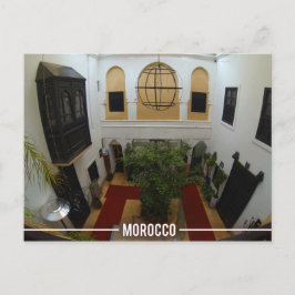 Cartão Postal Riad marroquino, Marraquexe Marrocos