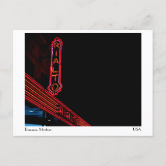 Cartão Postal Rialto - Bozeman, Montana