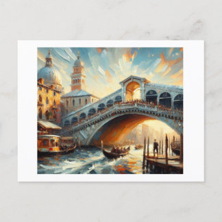 Cartão Postal Rialto Bridge Veneza