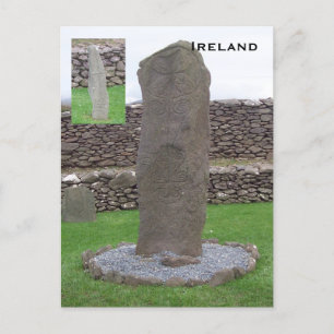 Cartão Postal Riasc Stone, Kerry, Irlanda