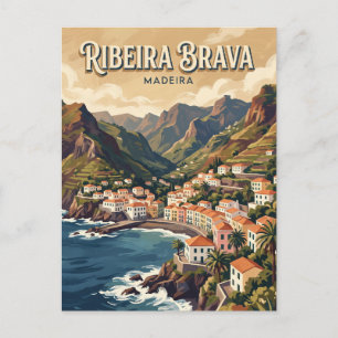 Cartão Postal Ribeira Brava Portugal