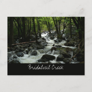 Cartão Postal Ribeiro Bridalveil no Parque Nacional de Yosemite