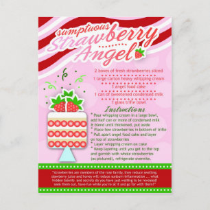 Cartão Postal Rich Recebe SUMPTUOUS STRAWBERRY ANGEL