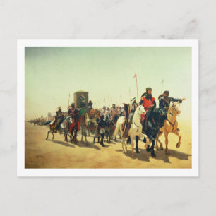 Cartão Postal Richard Coeur de Lion a caminho de Jerusalém