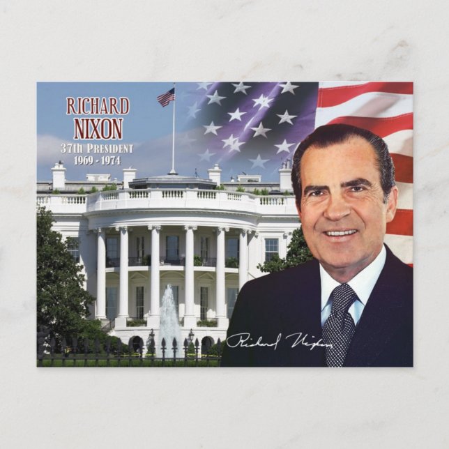 Cartão Postal Richard Nixon - 37º Presidente dos EUA (Frente)