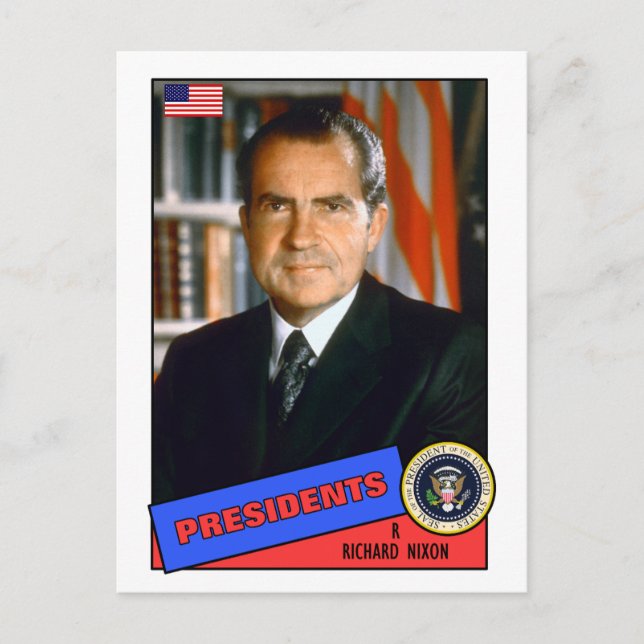 Cartão Postal Richard Nixon Baseball Card (Frente)
