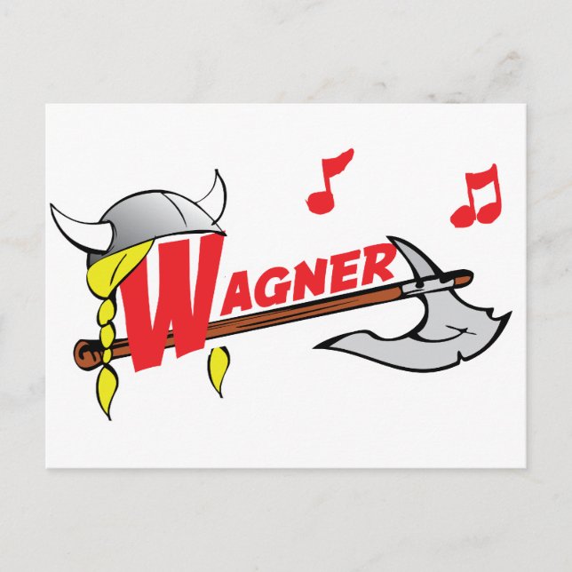 Cartão Postal Richard Wagner (Frente)