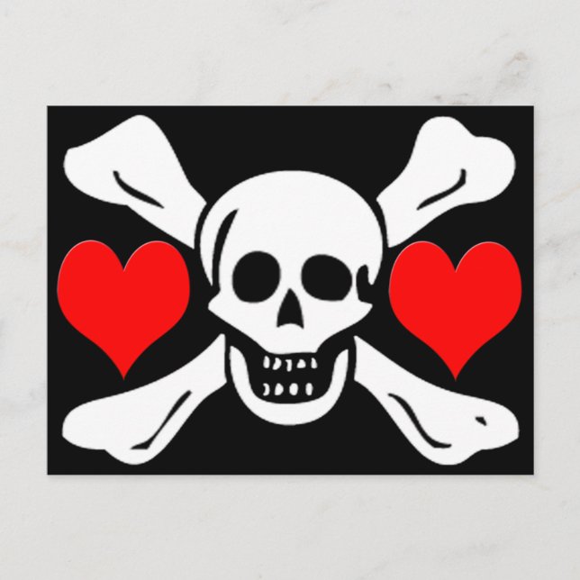 Cartão Postal Richard Worley-Hearts (Frente)