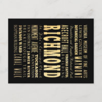 Richmond City if Virginia Typography Art